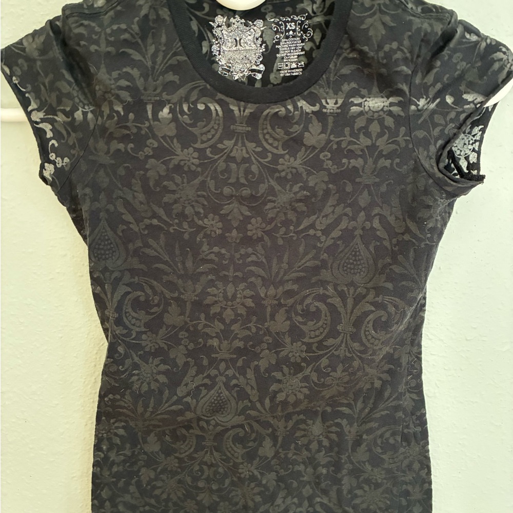 Hurley Sheer Black festival tee Y2K